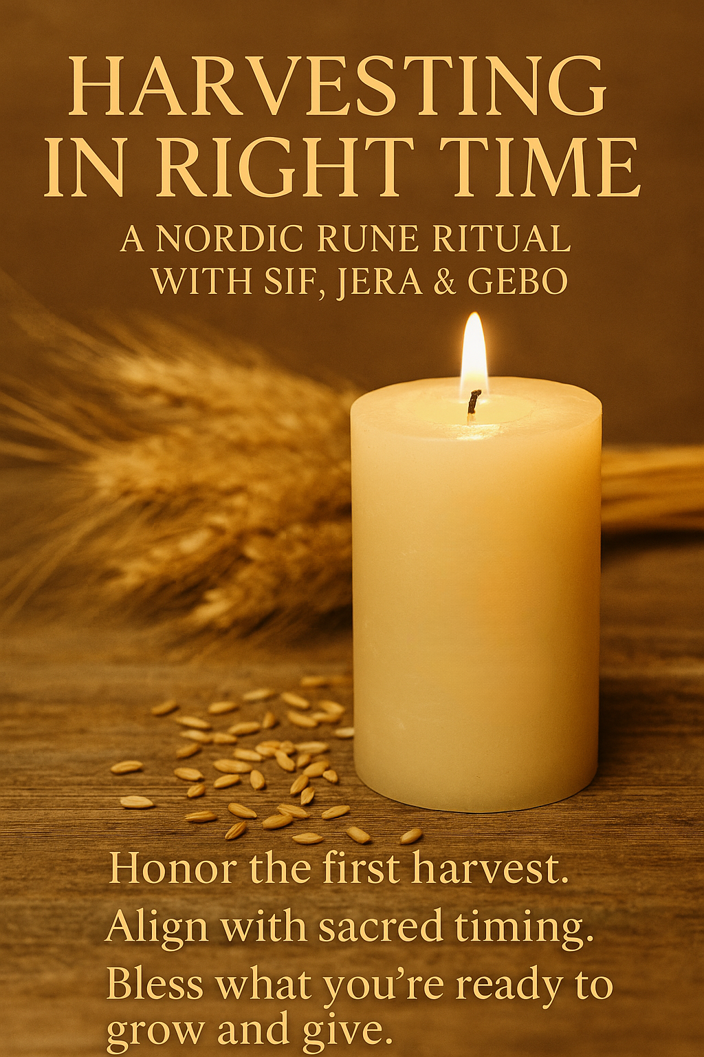 Harvesting in Right Time — A Nordic Rune Ritual with Sif, Jera, and Gebo